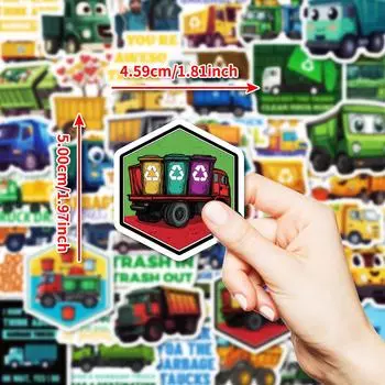 50 Мультяшные Нарисованные от руки Наклейки с граффити на мусоровоз Сделай сам Скейтборд Плоское украшение