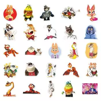 50 Наклеек Детские Мультяшные DIY Наклейки Блокнот Стакан для Воды Багаж Наклейки для Ноутбука One Size