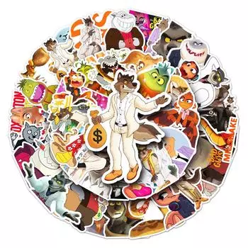 50 Наклеек Детские Мультяшные DIY Наклейки Блокнот Стакан для Воды Багаж Наклейки для Ноутбука One Size