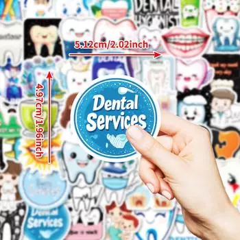 50 Наклеек-граффити из серии «Стоматолог», смешивай и сочетай, детские мультяшные наклейки-граффити