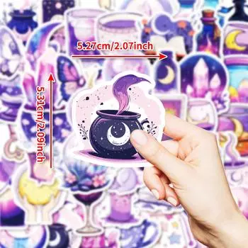 50 Наклеек Граффити Магия Мечты Луна Сделай Сам Чехол для Телефона Гитара Коробка для Документов Украшение