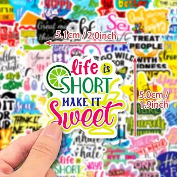 50 наклеек с изображением животных, текстом, граффити, наклейки для книг Ins Wind, материал для коллажа, бумажный чемодан своими руками