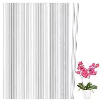 50 палочек, акриловые колья для растений, гибкие, прочные, для увеличения роста, растягивающиеся, стабильные, для поддержки растений, стойка для поддержки садовых растений 30cm