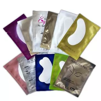 50 пар бумажных патчей для наращивания ресниц, привитых наклеек для глаз, накладок для ресниц под накладки на глаза, наклеек на кончики 50PCS