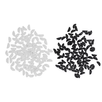 50 пар носоупоров для очков силиконовые противоскользящие удобные воздушные подушечки для очков носовая часть для Sung White