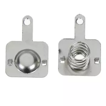 50 пар шрапнели аккумулятора Aa или Aaa, пружина аккумулятора, положительный и отрицательный контакт 10 x 9 MM