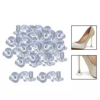 50 пар защитных колпачков для высоких каблуков, прозрачные колпачки для подружек невесты, мероприятий на открытом воздухе S