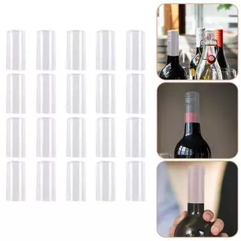50 шт. Пленка для герметизации бутылок, капсулы для декора, термоусадочные крышки, стеклянные декоративные крышки из ПВХ для термобара, прозрачные