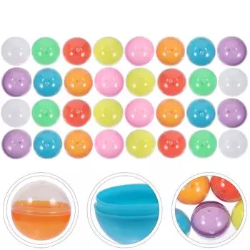 50 Pcs Gashapon Toy Interesting Game Balls Bar Props Plastic Toys Raffle for Home Party Pp Sphere Supplies Child 4.50X4.50X4.50CM