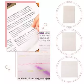 50 шт. прозрачные заметки с наклейками с царапинами, S-простая и высококачественная бумага для заметок для студентов, офисные принадлежности B
