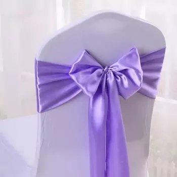 50 pieces / batch satin fabric chair cover bowknot decoration wedding party banquet Hotel celebration wholesale шампанского