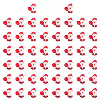 50 Pieces Christmas Lollypop Paper Cards Candy Gift Package Creative Holiday Decorative Santa Claus