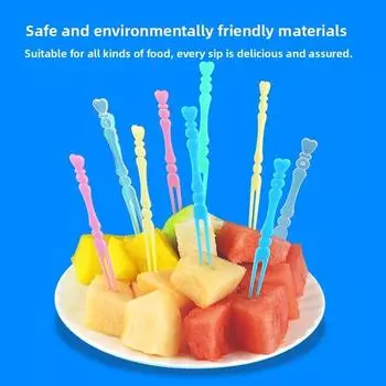 50 pieces Disposable Fruit Cake Forks canned 50 pcs L