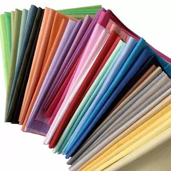 50 Pieces Fabric Cloth Set Plain Handicraft Cut Cloth Patchwork Cloth Torn DIY Cotton Fabric 50 Colors 20 x 20cm