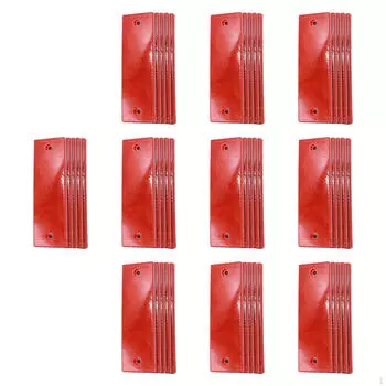 50 шт. светоотражающих предупреждающих пластин безопасные аксессуары автомобильные отражатели наклейки для дороги красный