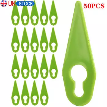 50 пластиковых режущих лезвий GTech Strimmer, подходящие к лезвиям триммера для травы ST04 ST05 ST20 GT3.0 GT4.0 GT50 50pcs светло-зеленый