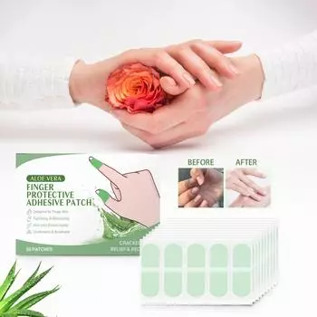 50 пластырей для рук с алоэ, увлажняющие пластыри для рук для сухих и потрескавшихся рук, косметические пластыри для рук (1шт) One Size