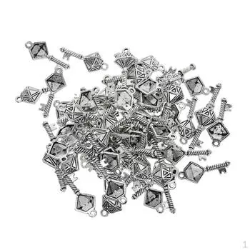 50 подвесок с буквами, символом сердца мира, подвесной кошелек, браслет, украшения diamond