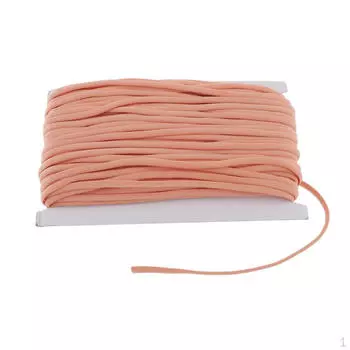 50 ярдов Мягкая эластичная эластичная кружевная повязка на голову для платья Декор одежды 5 мм - абрикосовый,