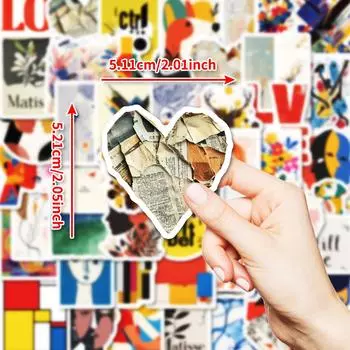 50 реалистичных наклеек Pop Wind, чехол для мобильного телефона, сумка для хранения, скейтборд, стакан для воды, водонепроницаемые декоративные наклейки