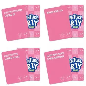 50 Розовых Карточек для Веселой Игры Семейные и Дружеские Посиделки Тимбилдинг Карточки для Настольной Игры Пасьянс