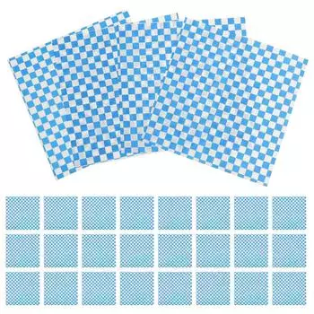 50 Sheets Checkerboard Burger Food Wrapping Paper Rice Ball Bento Baking Bread Mat Grease-proof Sandwich Basket Liners Cheese жёлтый