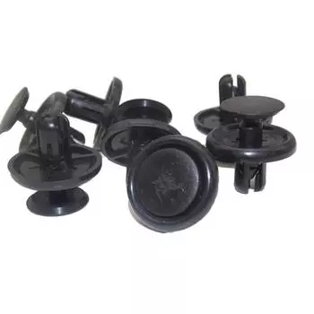 50 шт./100 шт. Диаметр 7 мм, черный пластик, автомобильные крепежи, заклепки, зажимы, автомобильные бамперы, дверные панели, подкрылки, зажимы, фиксатор