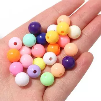 50 шт./100 шт., изготовление цепочки для мобильного телефона, макароны, акрил, 6 мм/8 мм/10 мм/12 мм, кулон, ювелирные аксессуары, рождественский цвет, однотонные бусины с прямым отверстием 6mm 100pcs