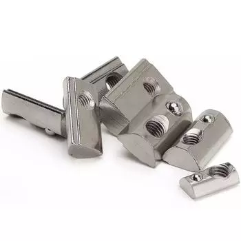 50 шт. 100 шт. полукруглая шариковая эластичная пружинная гайка для экструзионного алюминиевого профиля 2020 3030 4040 4545 с ЧПУ M3 M4 M5 M6 M8 20S M5x50Pcs