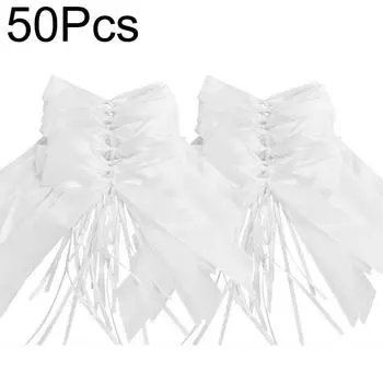 50 шт/100 шт украшение бант свадьба белый день святого валентина праздничный бант годовщина украшение свадебное сиденье 50PCS