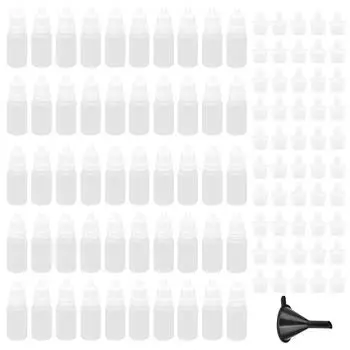 50 шт. 10 мл пустые флаконы для глазных капель пластиковые сжимаемые контейнеры для капель для глаз с пробками