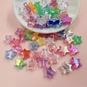 50 шт. 10 мм акриловые бусины цвета конфетного AB в форме сердца для самостоятельного изготовления ожерелья, браслета, кулона, ювелирных изделий, аксессуаров для поделок, ювелирных изделий Heart/Multicolor/50pcs