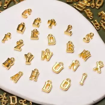 50 шт., 14-16 мм * 8-9 мм, подвеска со смешанными буквами, инициалы AZ, акриловая подвеска, используется для изготовления ювелирных изделий, браслетов и ожерелья своими руками. серебряный