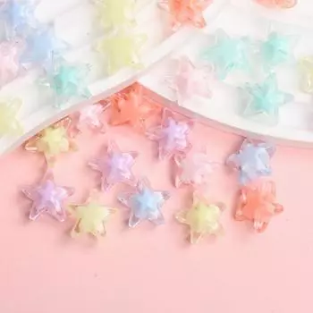 50 шт. 17 мм для изготовления ювелирных изделий в форме звезды DIY ремесла ожерелье свободные бусины кулон браслет