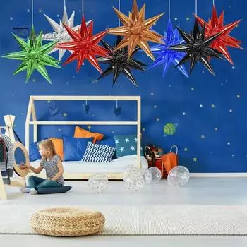 50 шт. 18-дюймовый конусный воздушный шар со звездой, металлический герметичный более толстый детский душ, украшение для дня рождения, свадьбы, вечеринки, воздушный шар из алюминиевой пленки золотистый