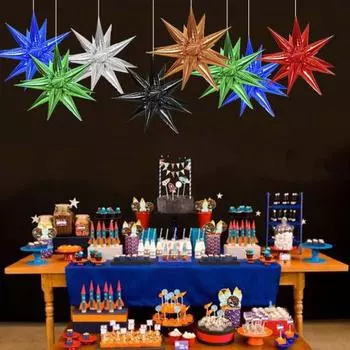 50 шт. 18-дюймовый конусный воздушный шар со звездой, металлический герметичный более толстый детский душ, украшение для дня рождения, свадьбы, вечеринки, комплект воздушных шаров из алюминиевой пленки розового золота