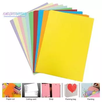 50 шт., 250 г, картонная бумага, многоцветная, широкого применения, универсальная, с гладкой поверхностью, картонная бумага для поделок, открыток своими руками разноцветный