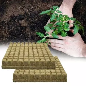 50 шт. 25x25x25 мм кубики для гидропонного выращивания из каменной ваты, кубики для растений, субстрат без почвы, протравленный каменной ватой, блок для рассады