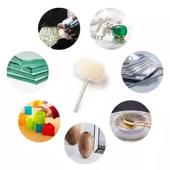 50 шт., 3,0 мм, шерстяной фетр, хлопок, полировальный диск и полировальный круг, мини-полировальная щетка, колесо для 7pcs