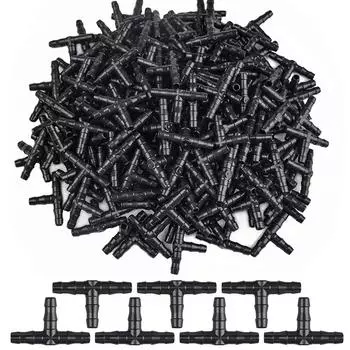 50 шт. 3/5 микро соединительный тройник для капельного орошения, садовые инструменты для 4/7-миллиметрового трубчатого шланга, система полива теплицы