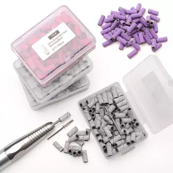 50 шт. 3 мм мини-шлифовальные ленты наборы сверл для ногтей электрические маникюрные аксессуары инструмент для удаления омертвевшей кожи 240# белый