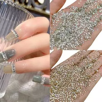 50 шт. 3D циркониевые украшения для ногтей DIY маникюрные наклейки хрустальные драгоценные камни нейл-арт типсы стразы украшения аксессуары шампанского