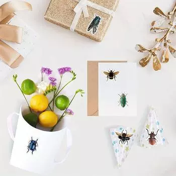50 шт. 3D Реалистичные Мультяшные Наклейки Насекомые Граффити Наклейки Милые Наклейки Самоклеящиеся Уплотнения 50pcs