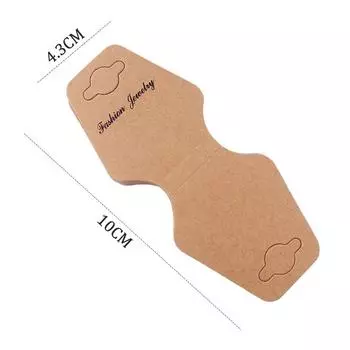 50 шт. 4,3*10 см упаковка для ювелирных изделий DIY упаковка бирка для ожерелья браслеты повязка на голову держатель для демонстрации веревки картон one size