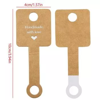 50 шт. 4x10 см самоклеящаяся карточка-дисплей для браслета держатель для ювелирных изделий картон для малого бизнеса праздничные подарки упаковочный материал белый