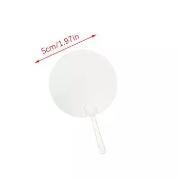 50 шт. 5 см милый мини прозрачный пустой веер детский DIY художественный веер свадьба день рождения вечеринка сувениры девушка парень идеи подарок