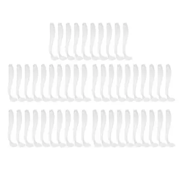 50 шт. 5 см мягкие пластиковые рыболовные приманки с Т-образным хвостом, червячные приманки, рыболовные снасти, аксессуары жемчужно-белого цвета