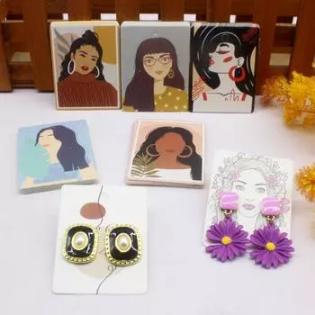 50 шт 5x6,5 см серьги карты картон ювелирные изделия новейшее поступление популярный дисплей картон горячая распродажа модный дизайн нежные карты 50card