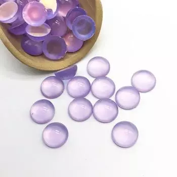 50 шт 6 мм/10 мм высококачественные популярные ювелирные аксессуары DIY материал ручной работы красочные полукруглые смоляные бусины кошачий глаз россыпью изящные ювелирные изделия 6mm белый