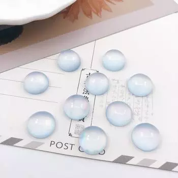 50 шт 6 мм/10 мм высококачественные популярные ювелирные аксессуары DIY материал ручной работы красочные полукруглые смоляные бусины кошачий глаз россыпью изящные ювелирные изделия 6mm белый